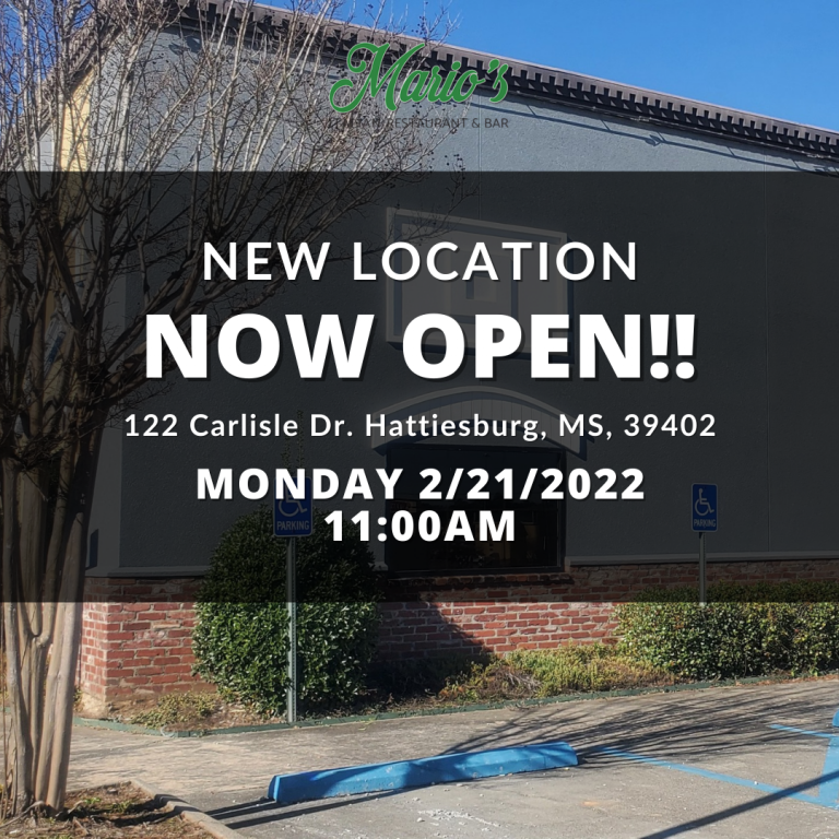 Mario's Italian Restaurant & Bar Hattiesburg, MS